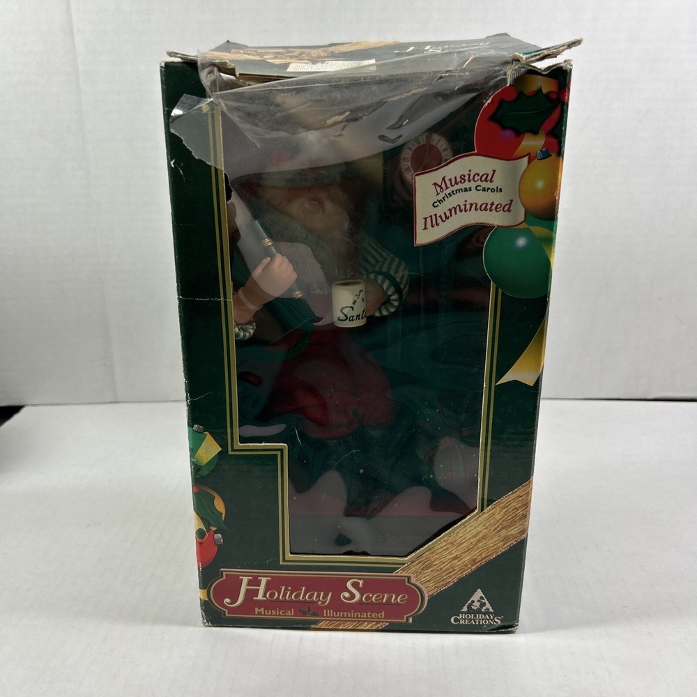1998 Holiday‎ Creations Santa Musical Illuminated Christmas